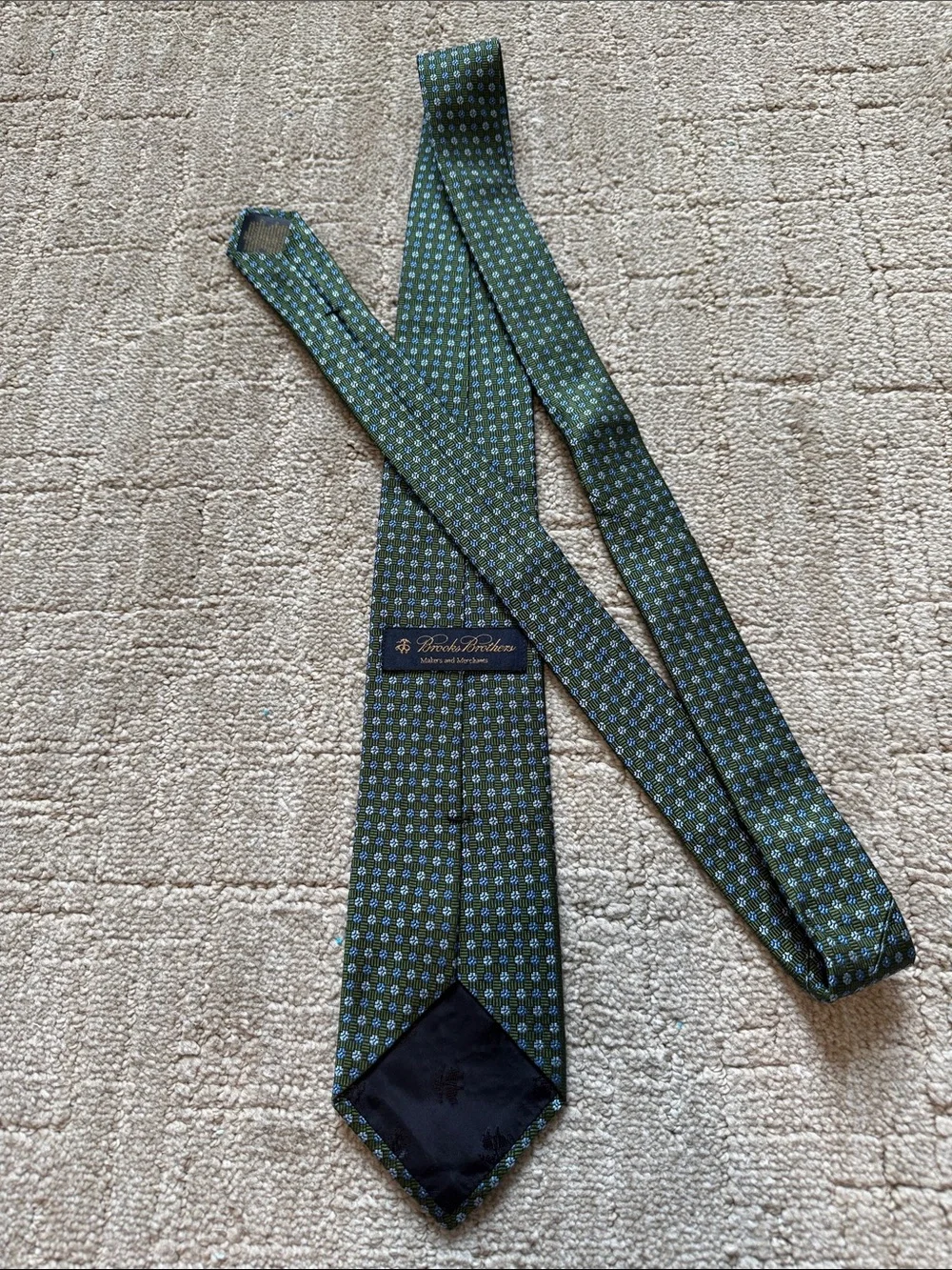 Vintage Brooks Brothers Silk Tie Woven in Italy